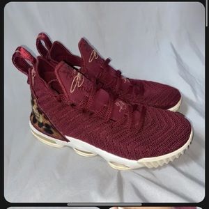 Nike LeBron 16 king 2018 maroon animal print Basketball Shoes